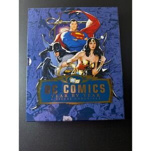 DC Comics Year By Year A Visual Chronicle Hardcover Book Slipcase 2010 75 Years